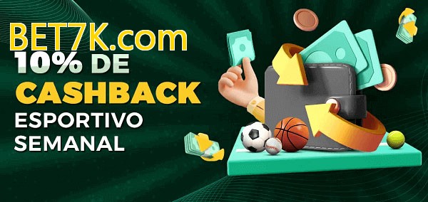 10% de bônus de cashback na BET7K.com